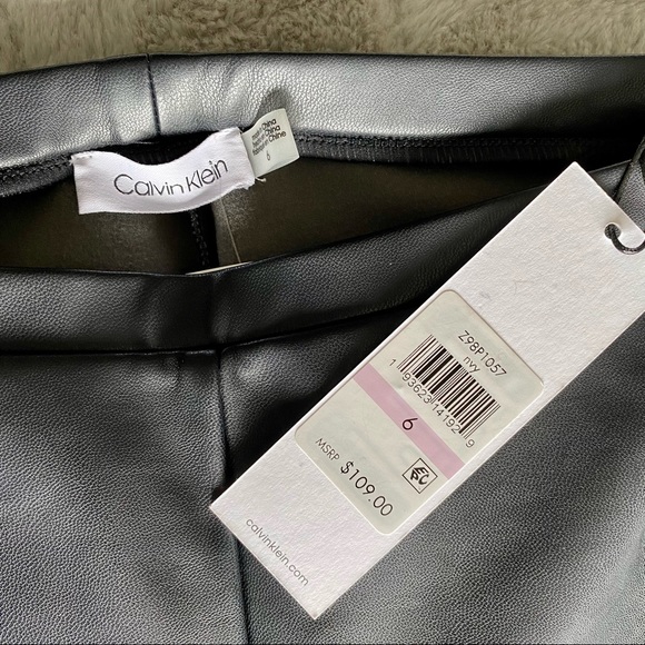 CK faux leather pants - Picture 2 of 3